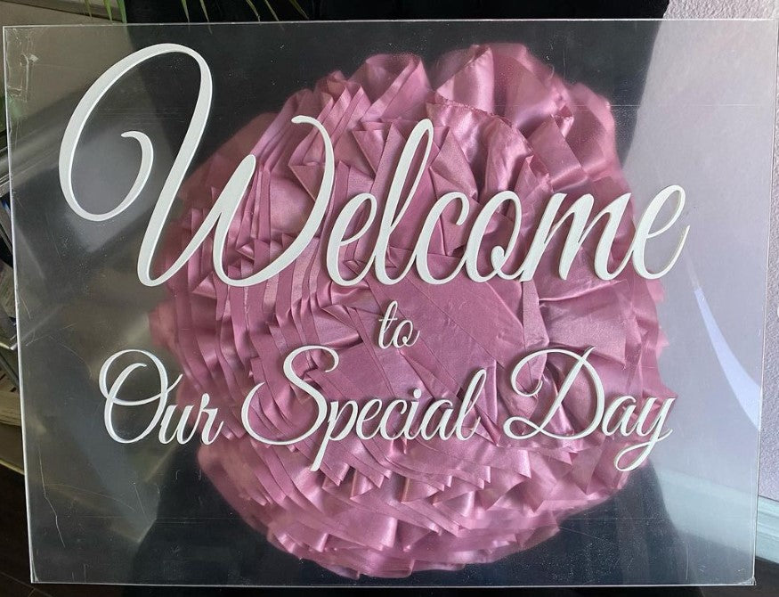 Acrylic Welcome Sign