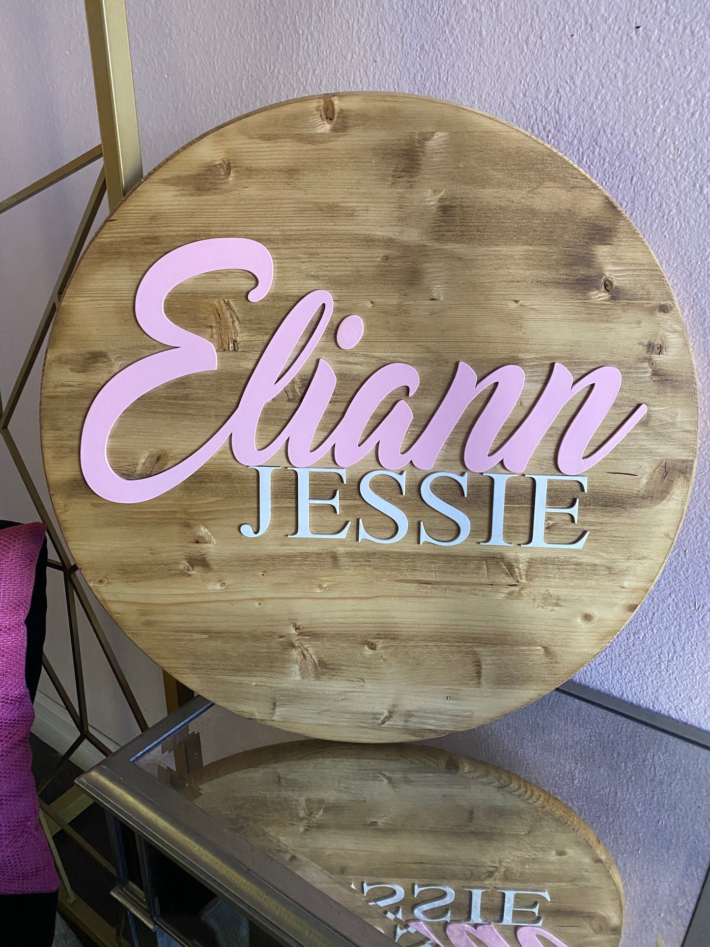 Round Nursery Sign