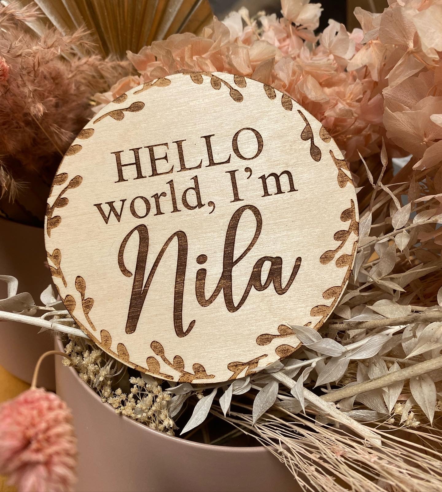 Custom Hello World Baby Name