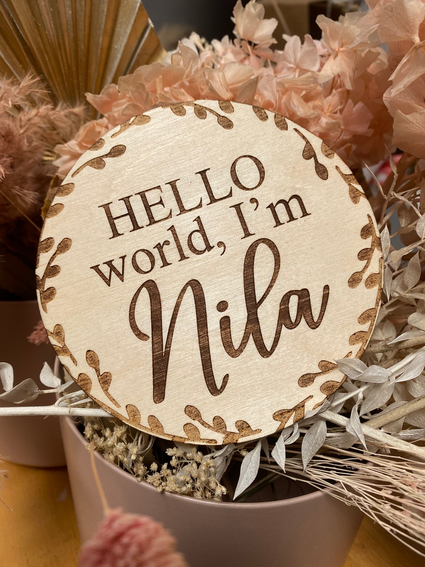 Custom Hello World Baby Name