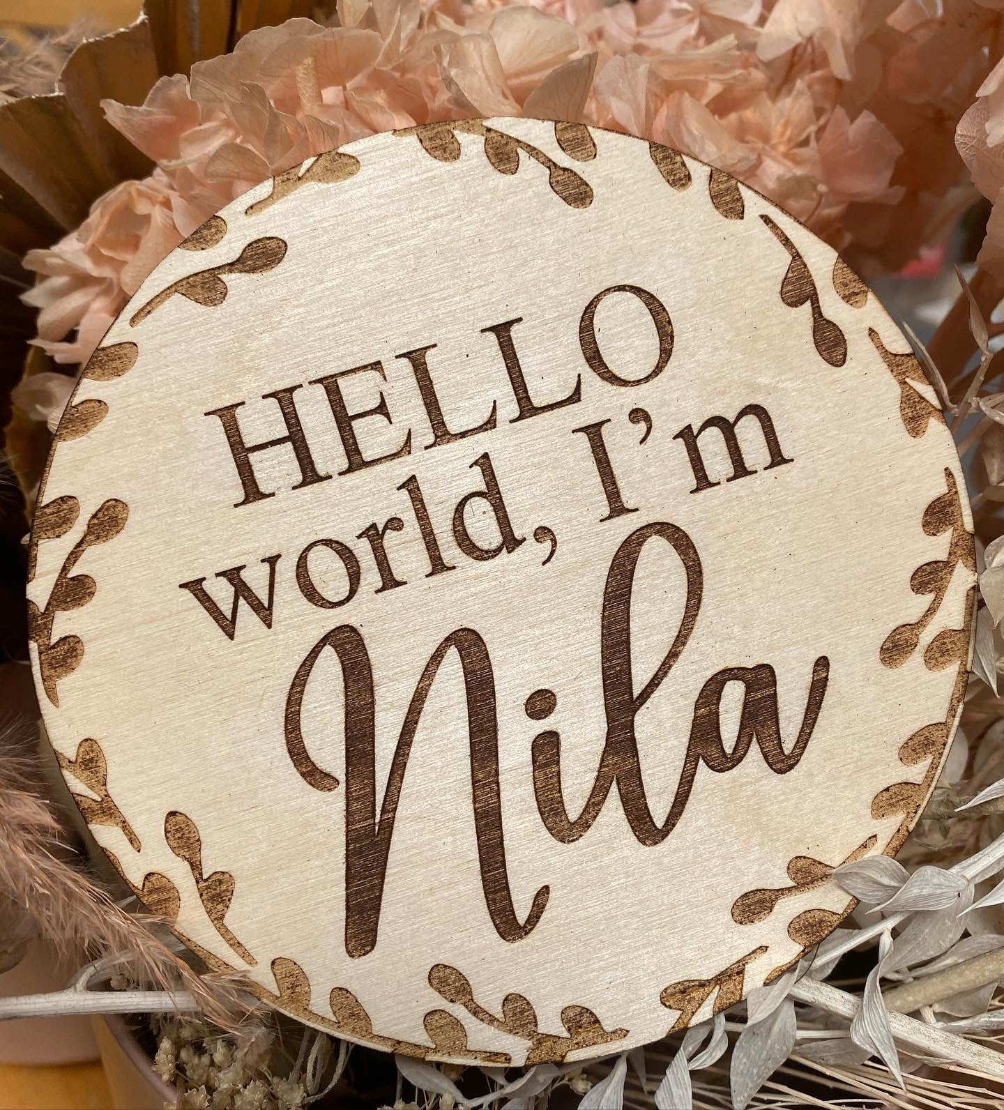 Custom Hello World Baby Name