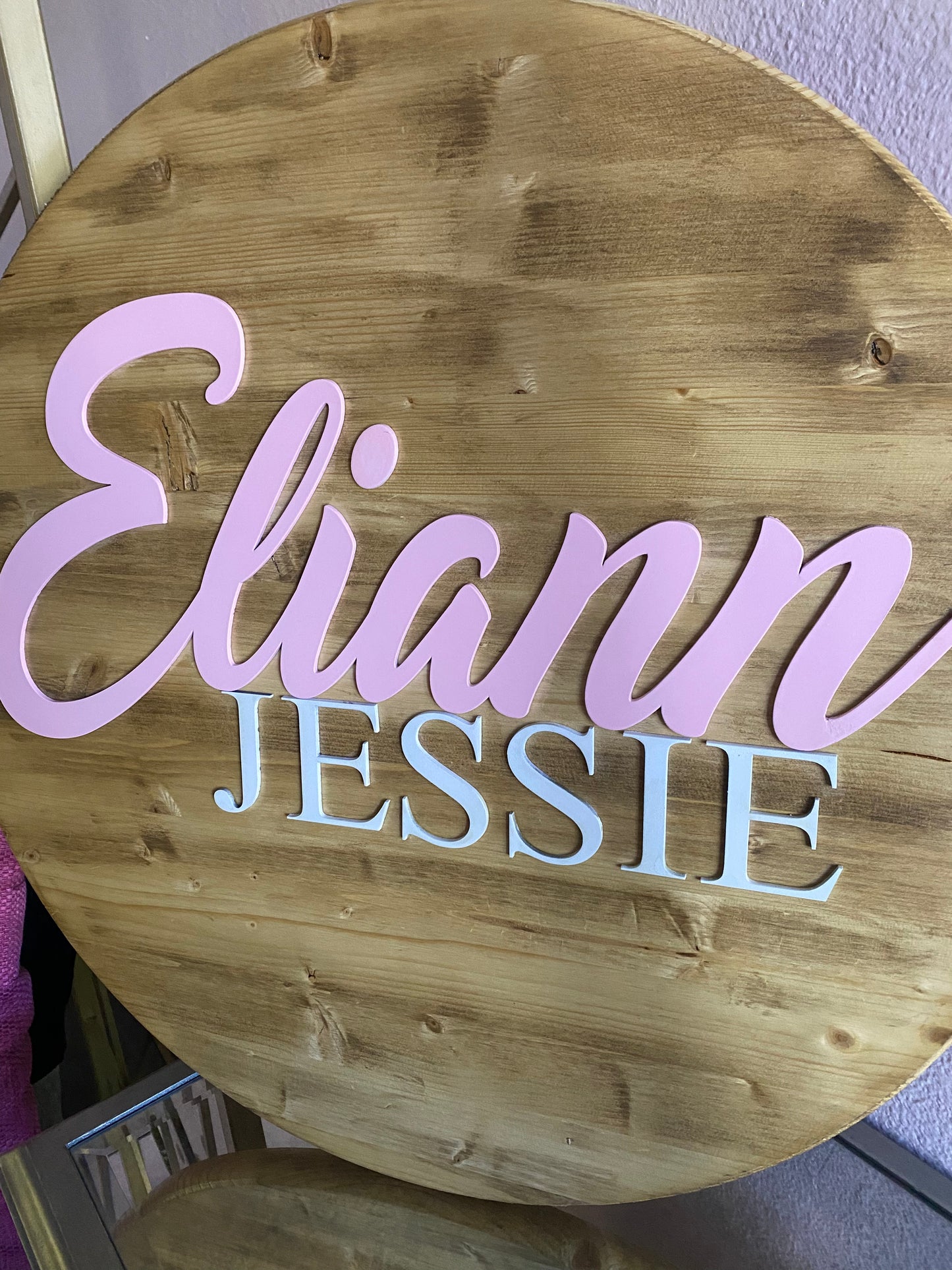 Round Nursery Sign