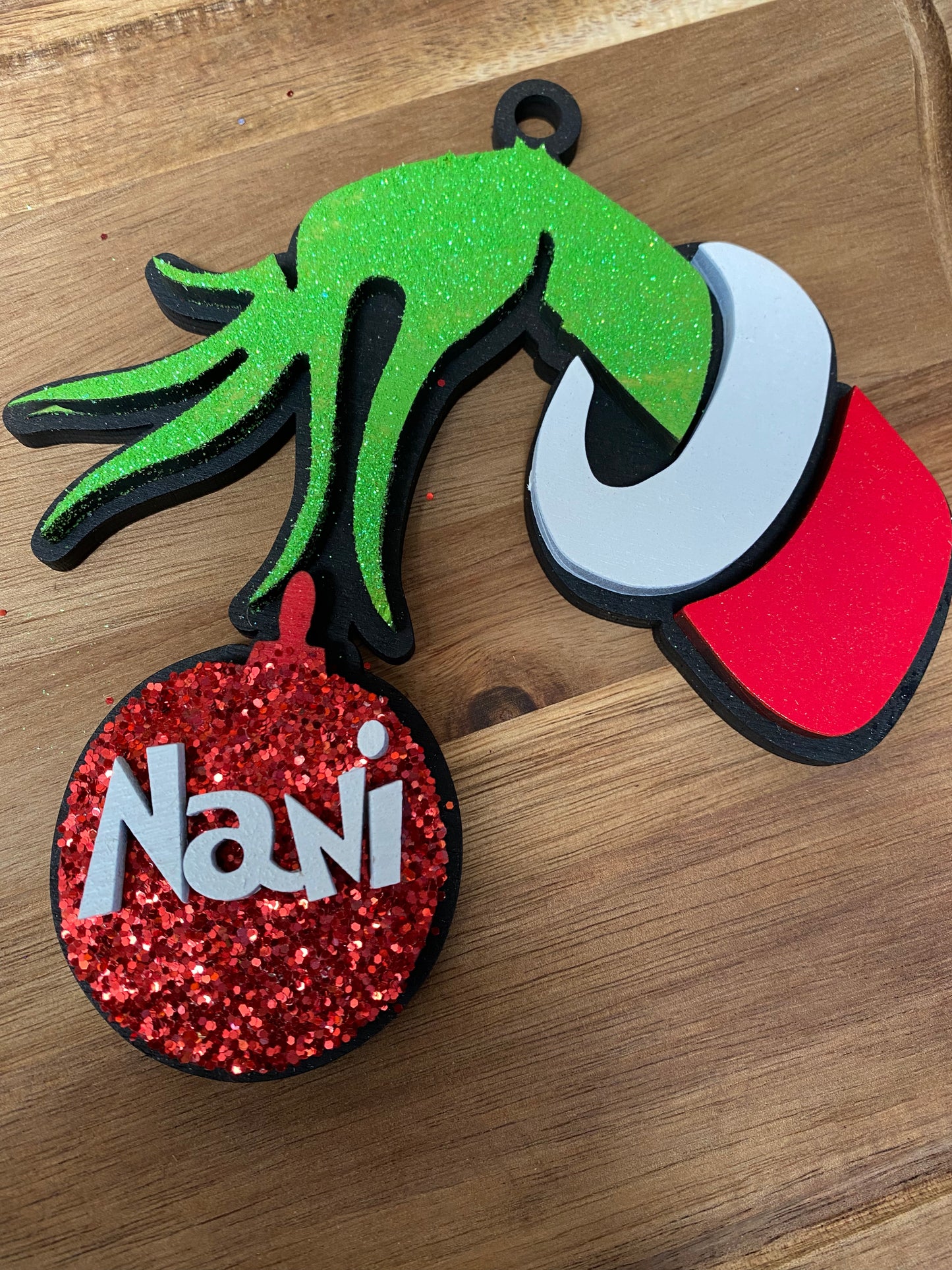 Grinch Hand Ornament