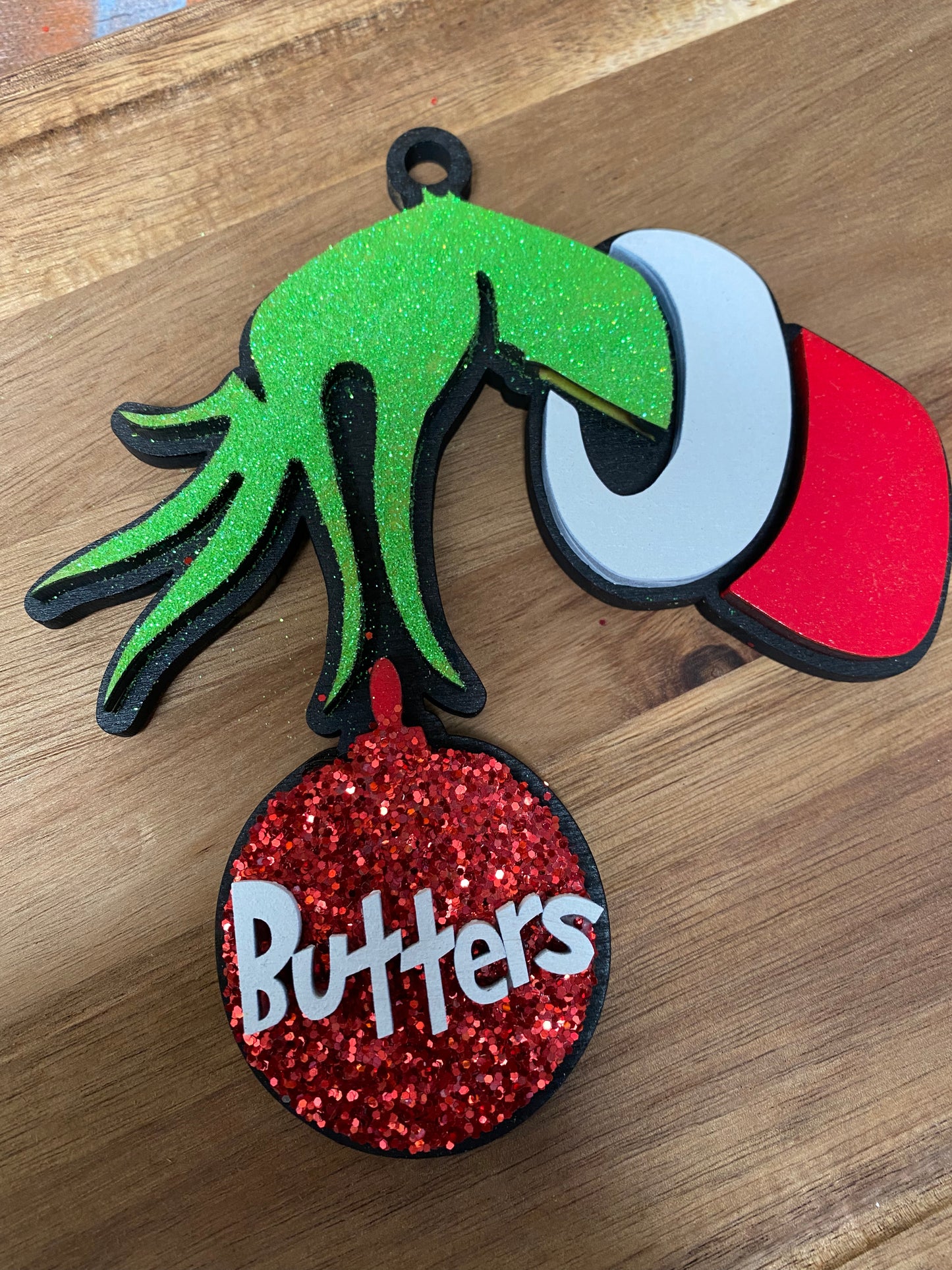 Grinch Hand Ornament